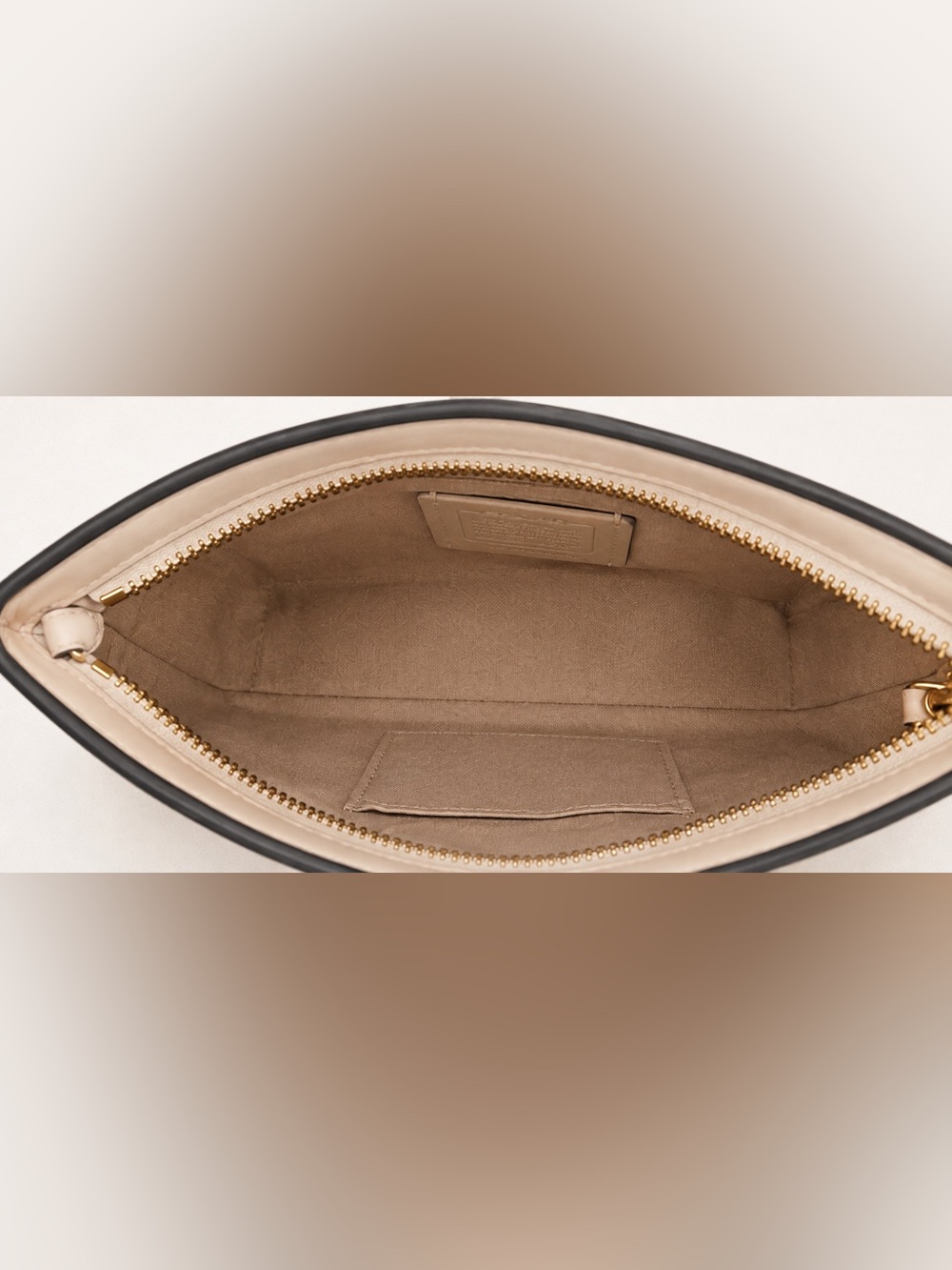 Coach Eliza Shoulder Bag in Bone with Gold Hardware | WORN ONCE - Picture 5 of 14